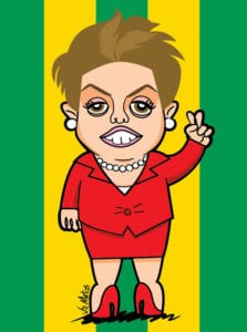 Dilma, em Caricatura de Fê Matos