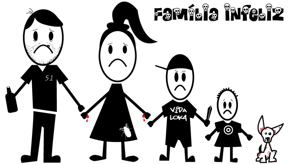 familicia- adesivo família infeliz
