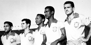 Ataque Brasileiro -Garrincha Evaristo Índio Didi e Joel