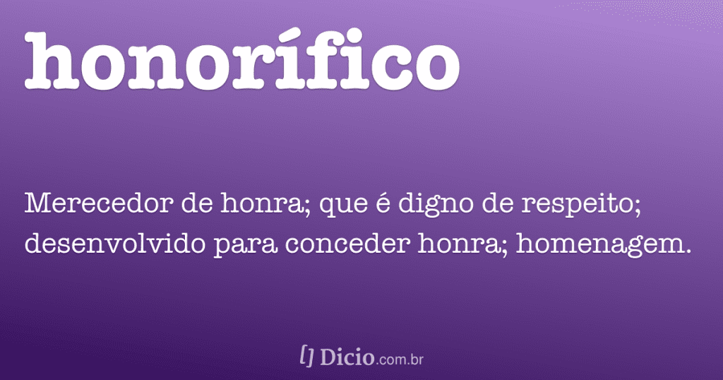 honorifico