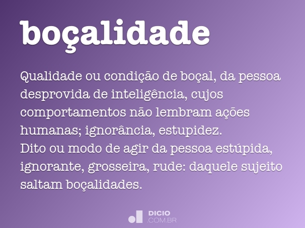 boçalidade