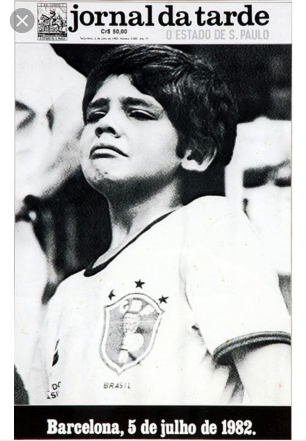 “A Capa da Copa” - barcelona, 6 de julho de 1982