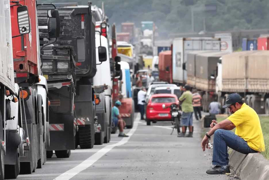 Porto de Santos caminhões