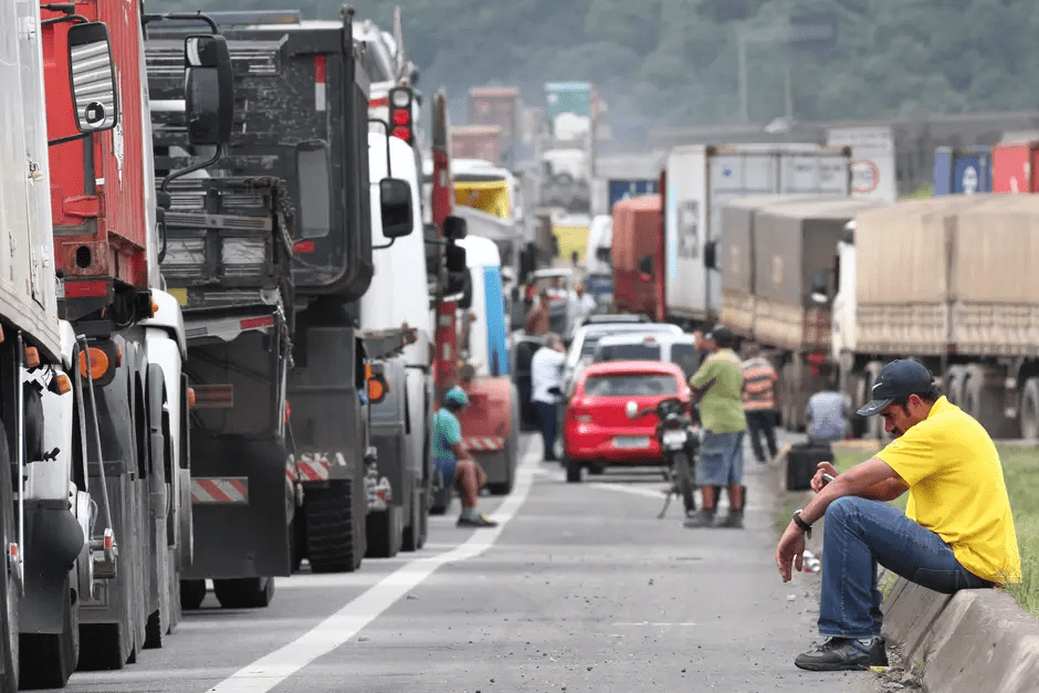 Porto de Santos caminhões
