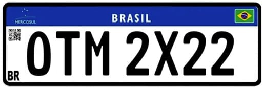 Placa com bandeirinha