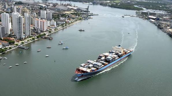 Porto de Santos- canal - concessão