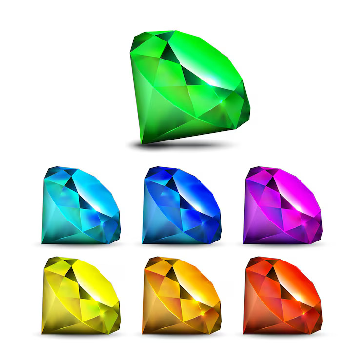 diamantes esmeraldas